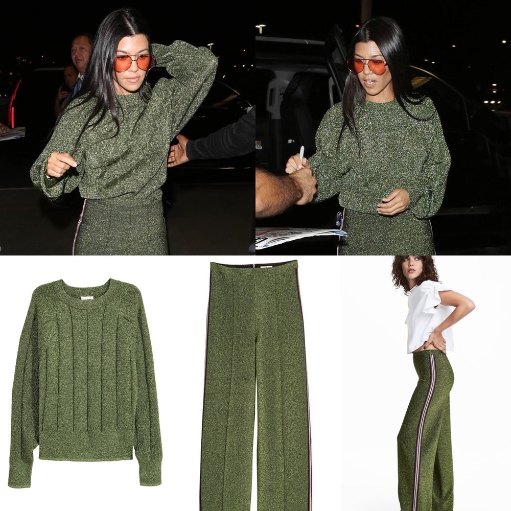 H&M glitter outfit as seen on kourtney kardashian